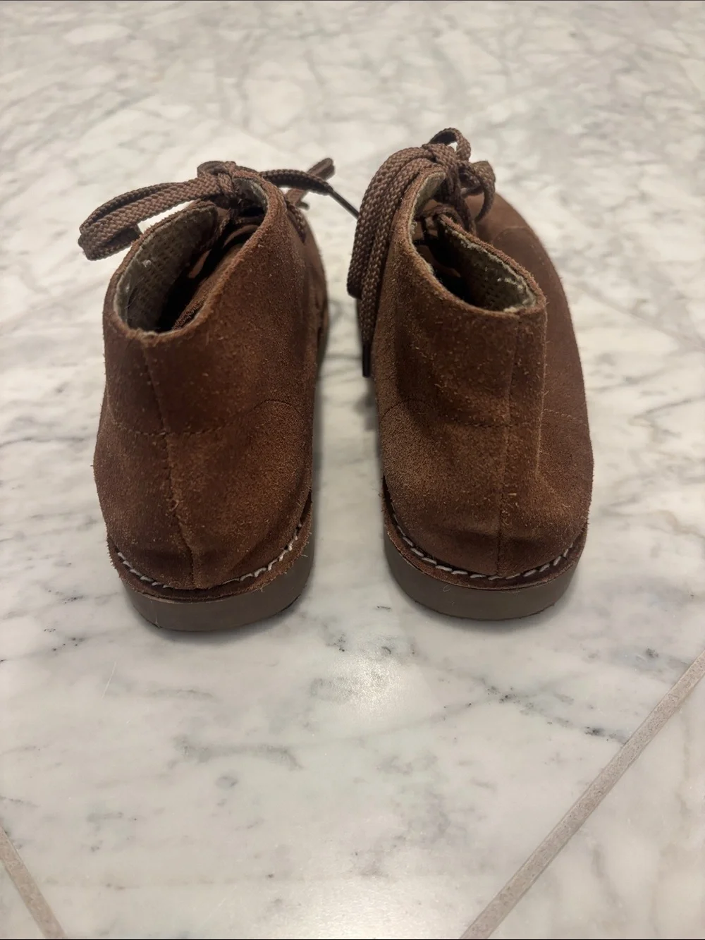 Crewcuts Brown Suede Lace-Up Kids Boots